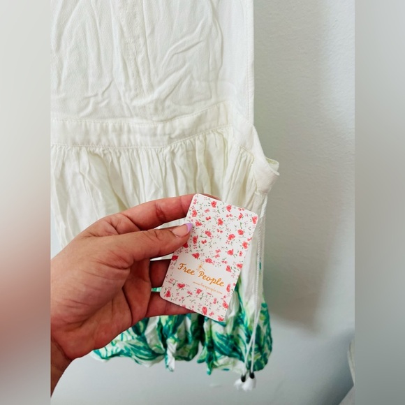 FREE PEOPLE Womens Tropical Oasis Jumper in White size S‎ - Picture 4 of 7